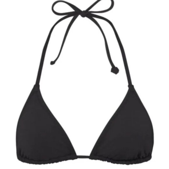 SKIMS Large Triangle Bikini Top L Black - Picture 2 of 5